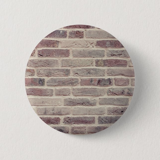 Brown Brick Wall 6 Cm Round Badge (Front)
