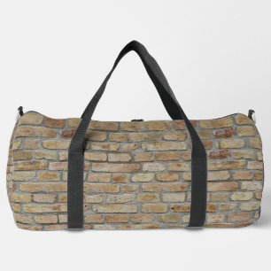Brown Brick Wall A Novelty Design Duffle Bag