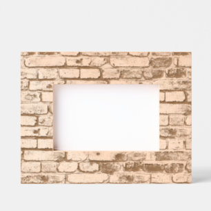 Brown Brick Wall A Novelty Design Etched Frames