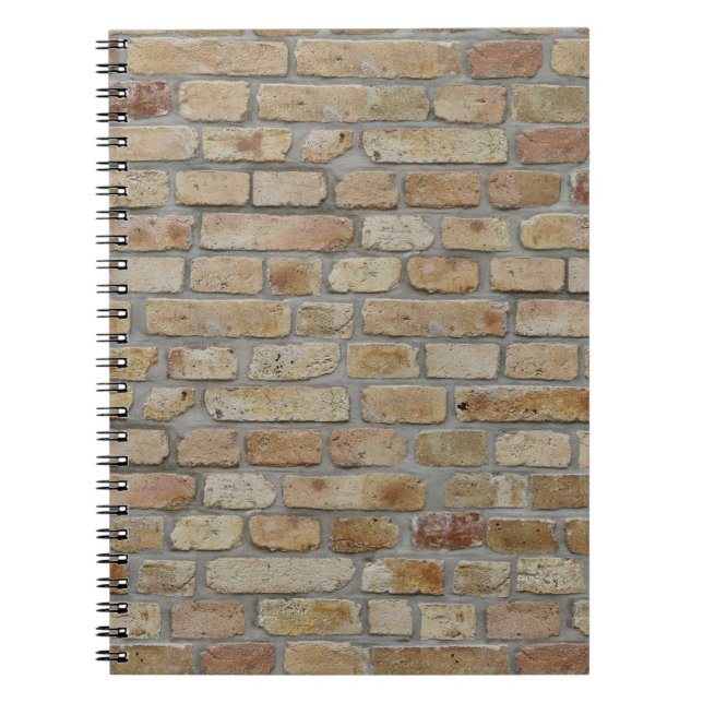 Brown Brick Wall A Novelty Design  Notebook (Front)