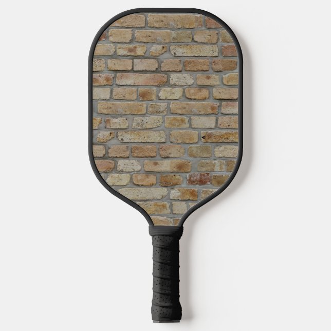 Brown Brick Wall A Novelty Design  Pickleball Paddle (Front)