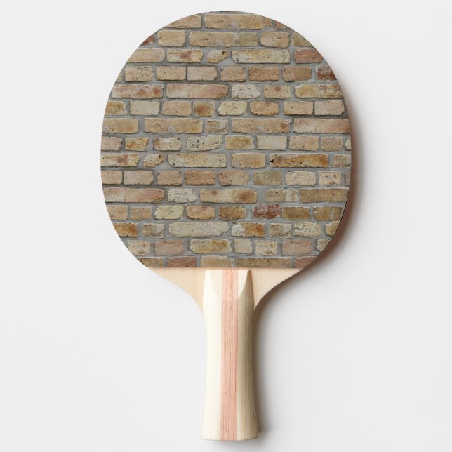 Brown Brick Wall A Novelty Design  Ping Pong Paddle (Front)