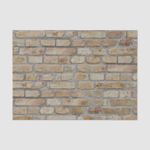 Brown Brick Wall A Novelty Design Tissue Paper