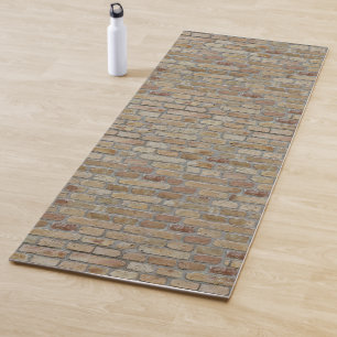 Brown Brick Wall A Novelty Design Yoga Mat