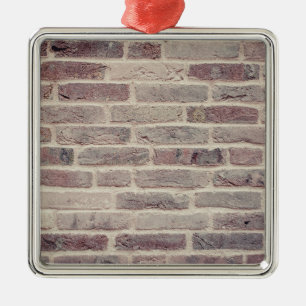 Brown Brick Wall Ceramic Ornament