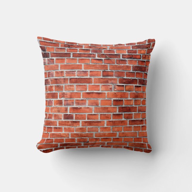 Brown brick wall cushion (Front)