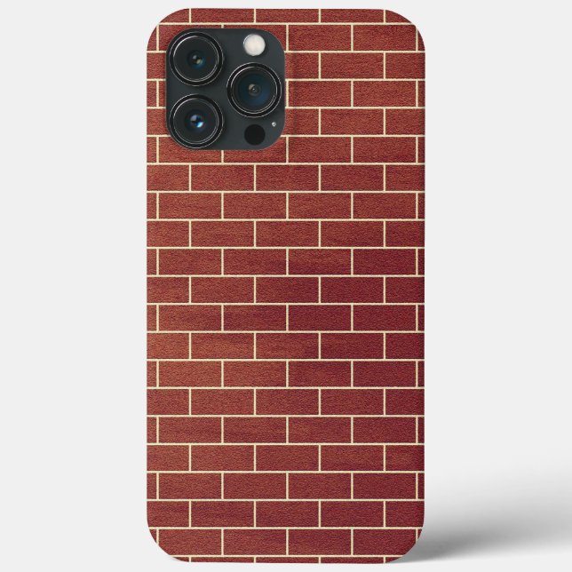 Brown Brick Wall iPhone Case (Back)
