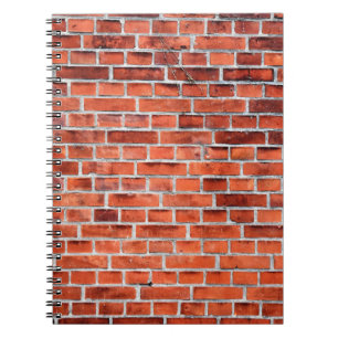 Brown brick wall notebook
