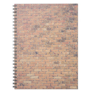 Brown brick wall photography notebook