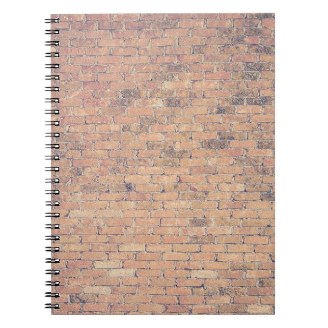 Brown brick wall photography notebook (Front)
