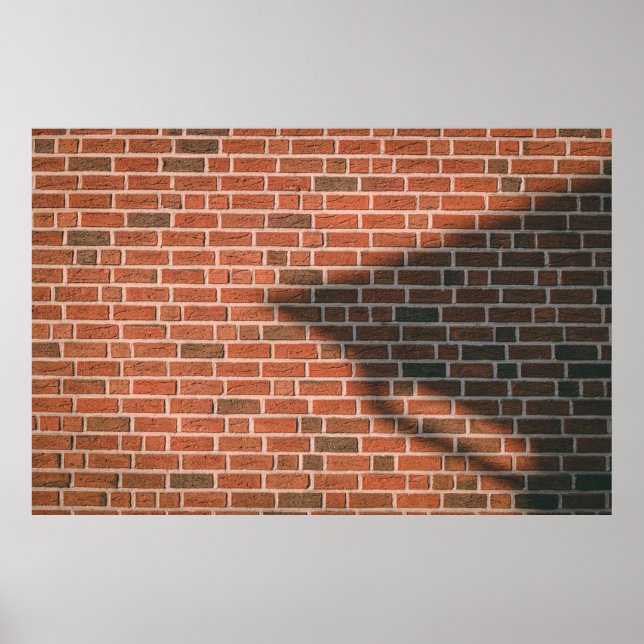 Brown brick wall poster (Front)