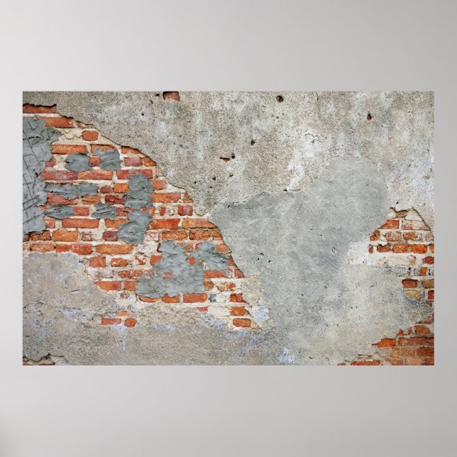 Brown brick wall poster (Front)