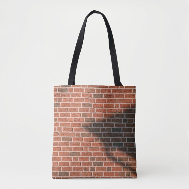 Brown brick wall tote bag (Front)