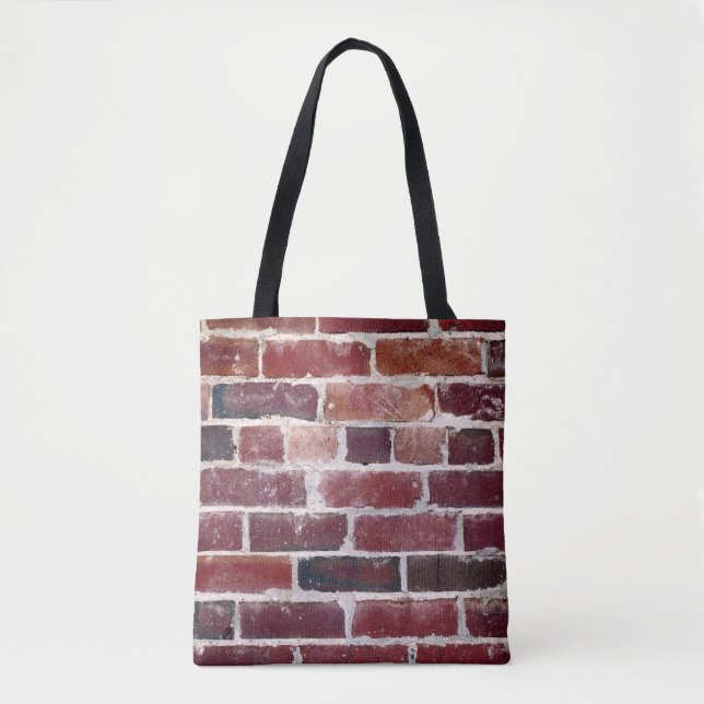 Brown brick wall tote bag (Front)