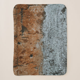 Brown bricked wall sherpa blanket