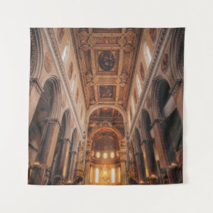 BROWN BUIILDING TAPESTRY