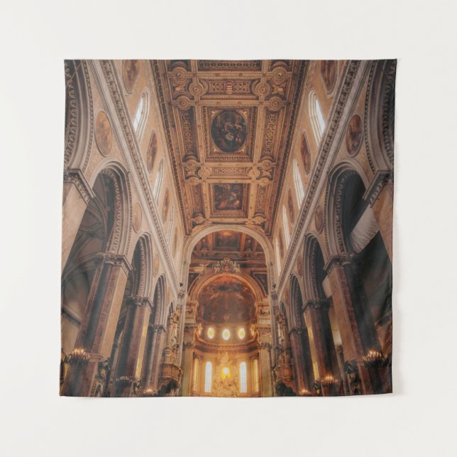 BROWN BUIILDING TAPESTRY (Front)