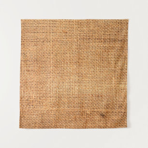 Brown burlap cloth background or sack cloth tapestry