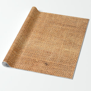 Brown burlap cloth background or sack cloth wrapping paper