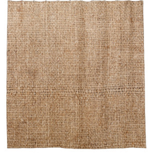 Brown burlap texture, rustic sackcloth. shower curtain