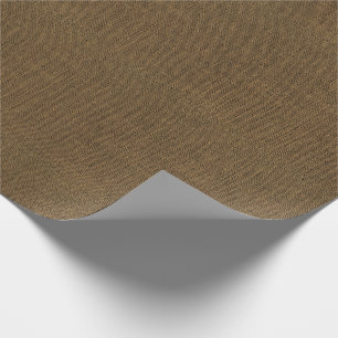 Brown Burlap Texture Wrapping Paper