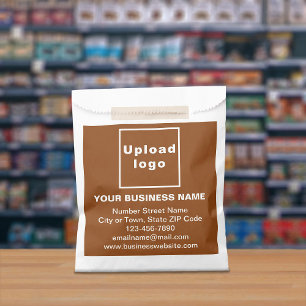 Brown Business Brand on Paper Bag