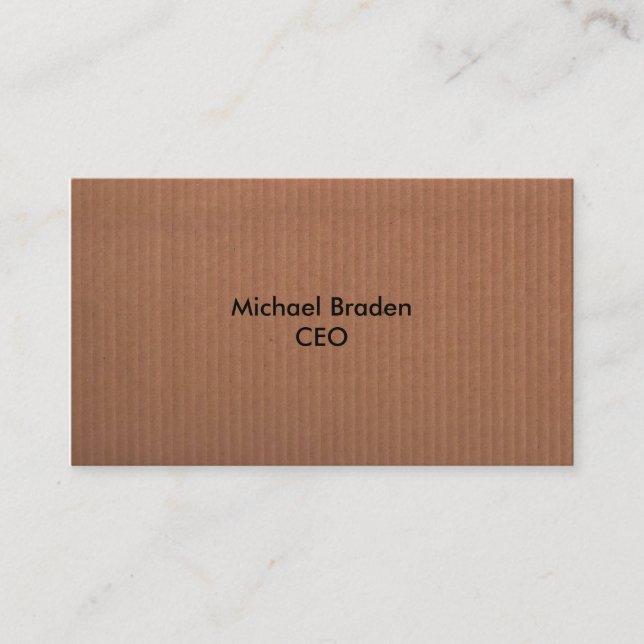 Brown Business Card (Front)