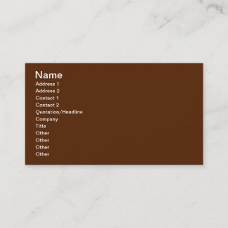 Brown Business Card