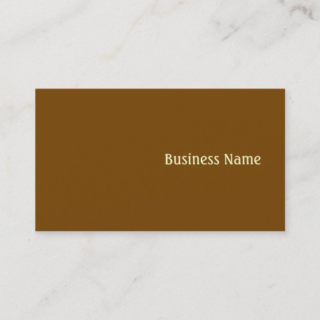 Brown Business Card (Front)