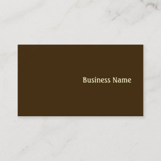Brown Business Card
