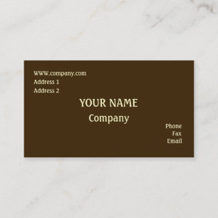 Brown Business Card