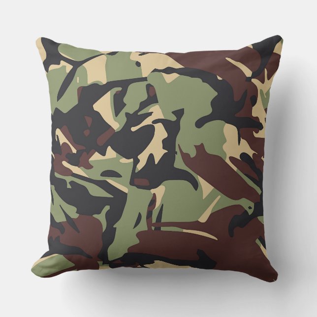 Brown Camo Cushion (Front)