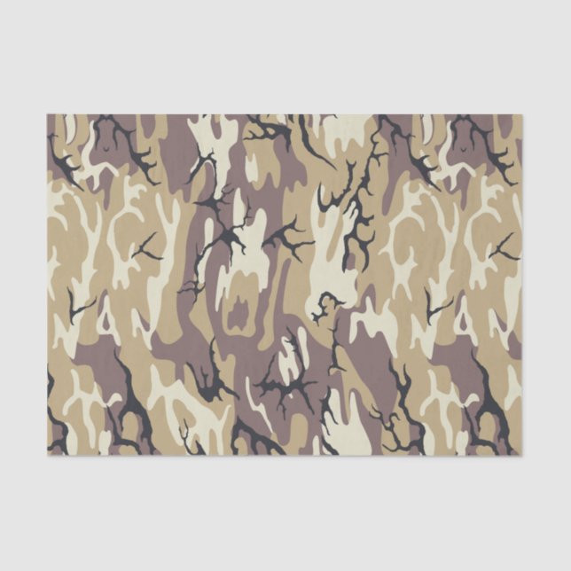 Brown Camo Tissue Paper (Front)