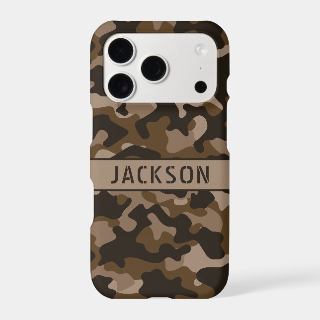 Brown Camouflage Personalised (Back)