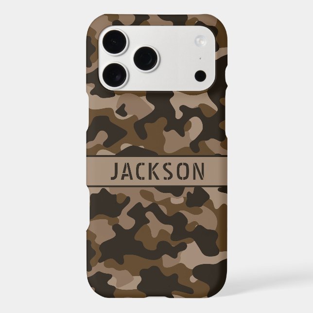 Brown Camouflage Personalised (Back)