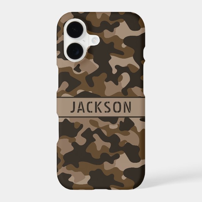 Brown Camouflage Personalised  (Back)