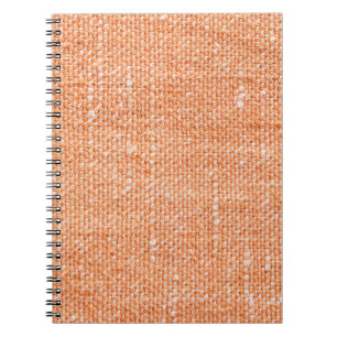 Brown canvas fabric for background, linen texture notebook