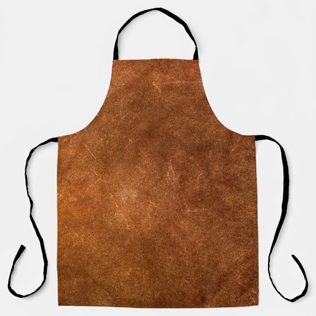 Brown canvas texture background. texture,old,abstr apron (Front)
