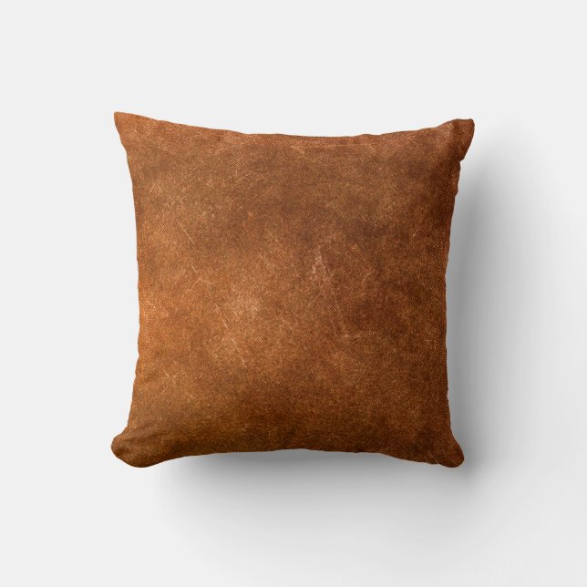 Brown canvas texture background. texture,old,abstr cushion (Front)