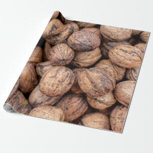Brown cashew nuts wrapping paper