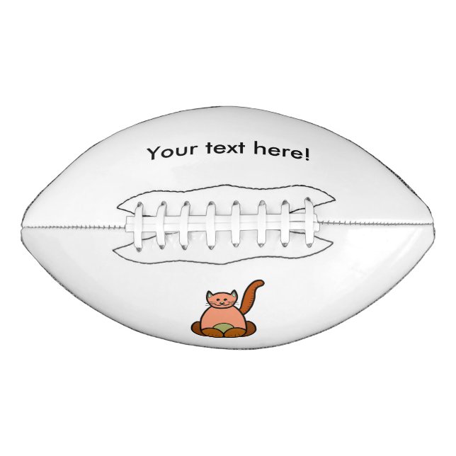 Brown cat cartoon american football (Front)