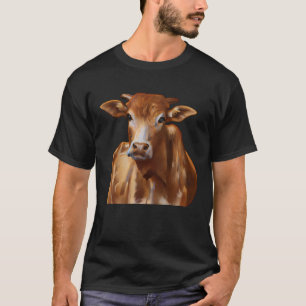 Brown Cattle Cow Pullover Hoodie