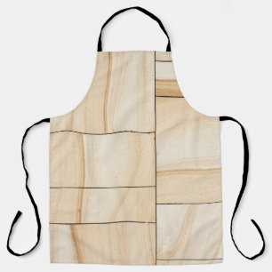 Brown ceramic tiles collage apron