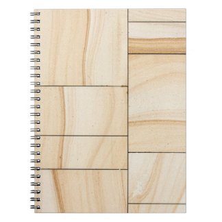 Brown ceramic tiles collage notebook