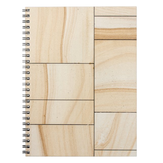 Brown ceramic tiles collage notebook (Front)