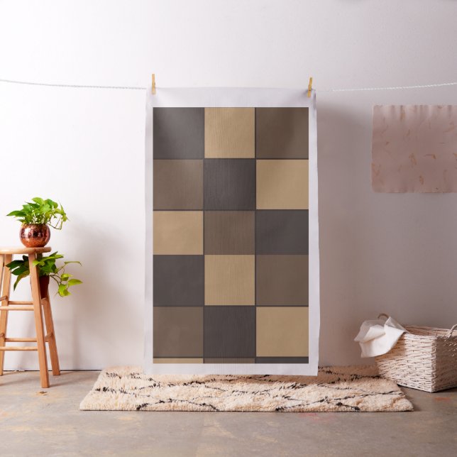 Brown Checkers Fabric (In Situ)