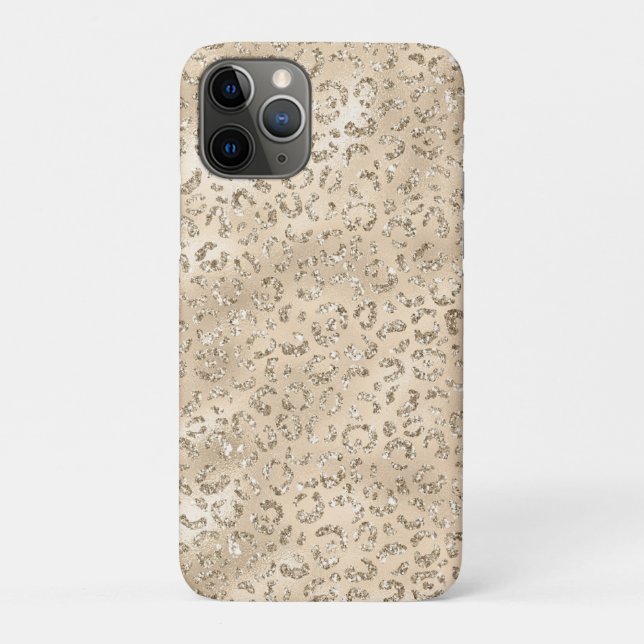 Brown Cheetah Leopard Skin Print Pattern Animal Case-Mate iPhone Case (Back)