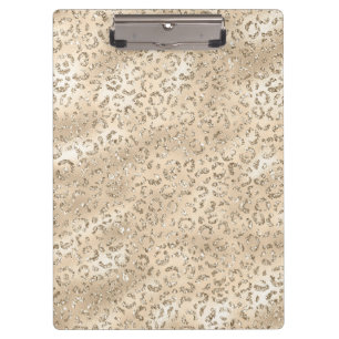 Brown Cheetah Leopard Skin Print Pattern Animal Clipboard