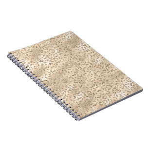 Brown Cheetah Leopard Skin Print Pattern Animal Notebook