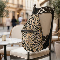 Brown Cheetah Print Cross Body Bag Backpack